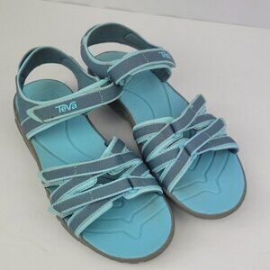 Teva Tirra Aqua Blue Sandals Size 5